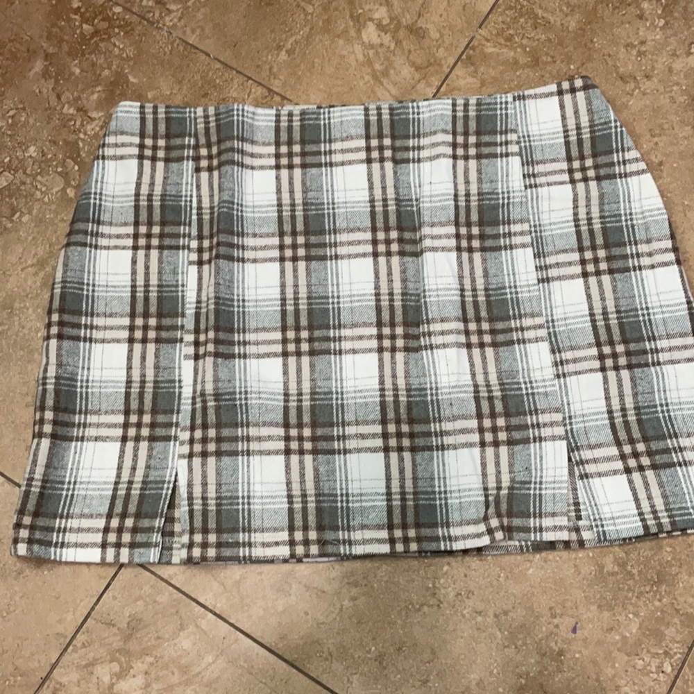 Skirt 3XL Checkered By Shein